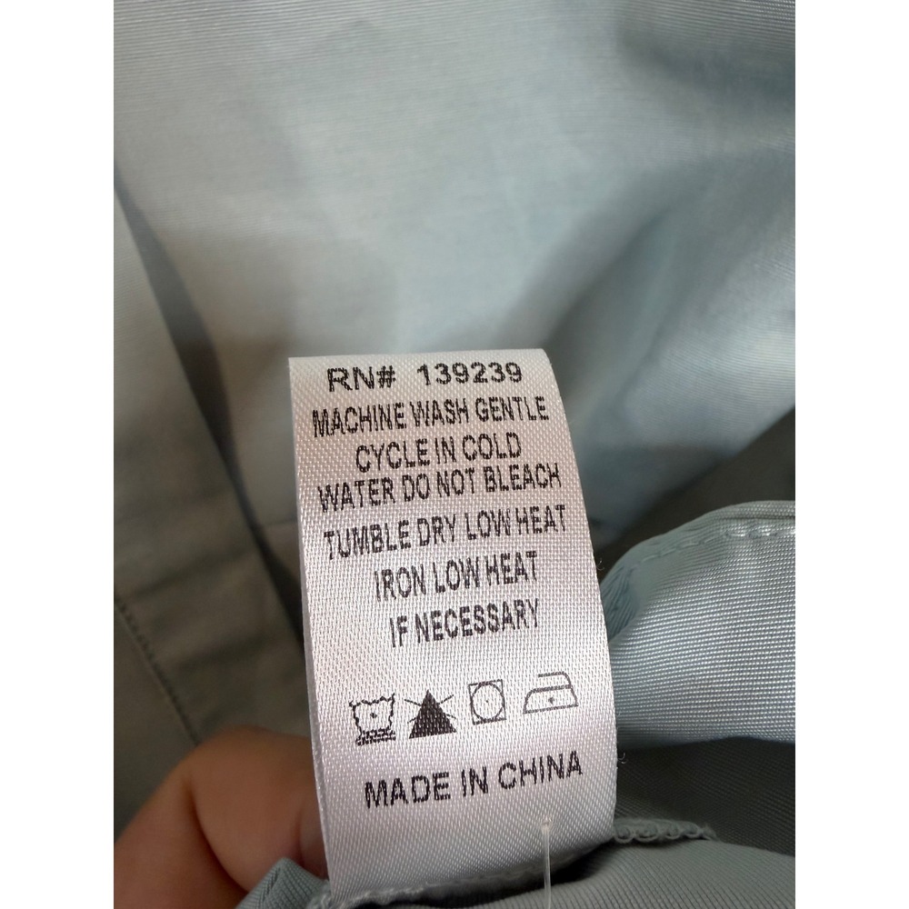 Pomander Place Light Blue Short Sleeve Collared Button Front Dress Y24652T Small - Picture 7 of 8